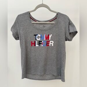 Tommy Hilfiger Sleepwear Gray Lounge T-shirt with Graphic, Size S/P